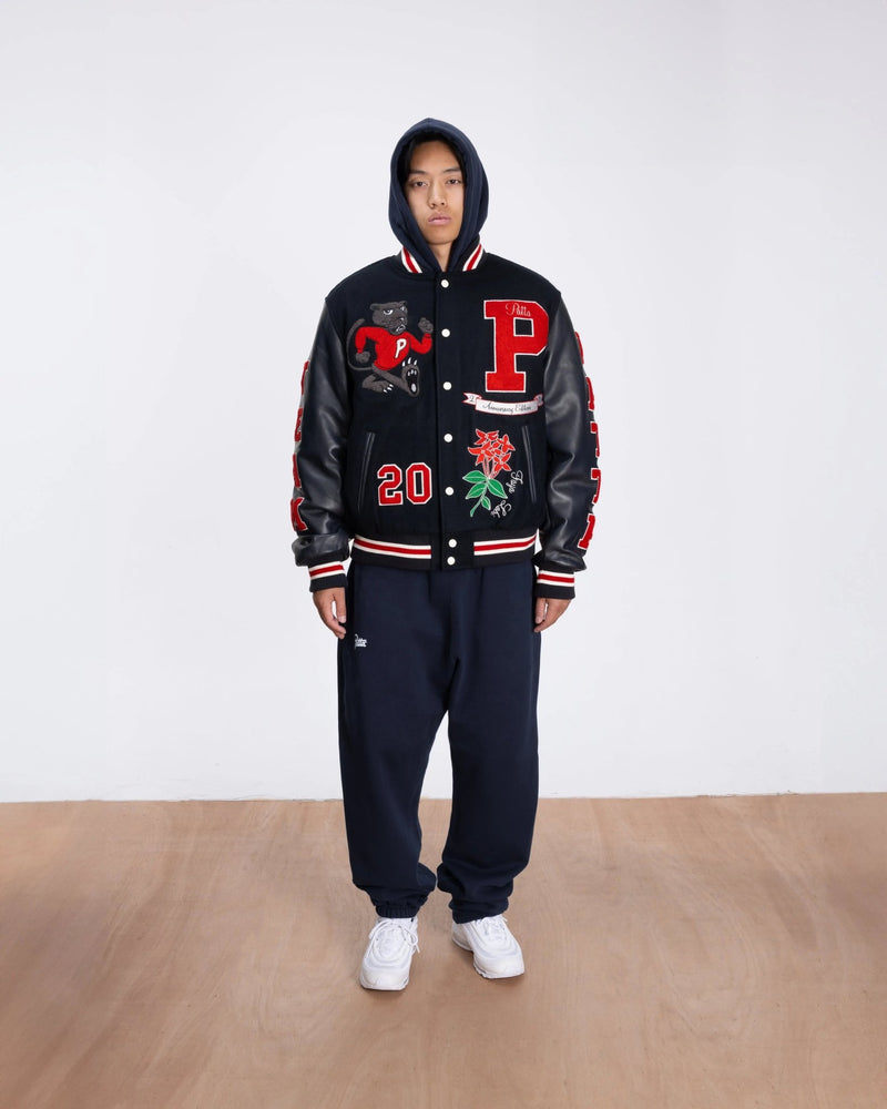 Patta 20th Anniversary Varsity Jacket (Maritime Blue) - Patta