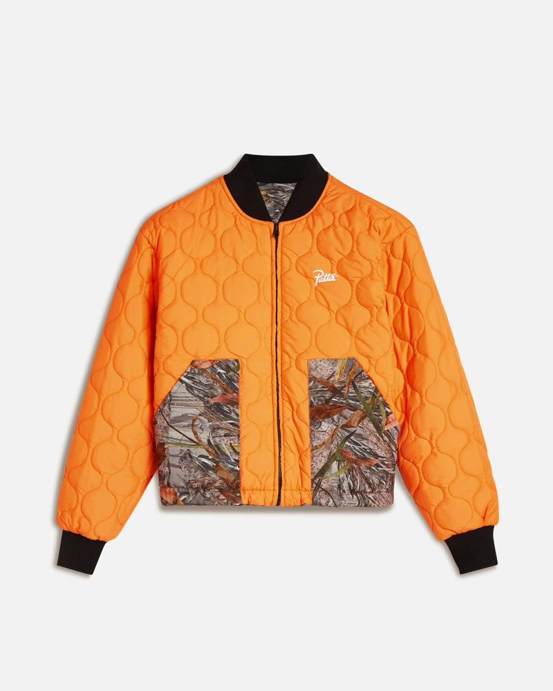 Patta Nature Print Reversible Canvas Bomber Jacket (Nature Print) - Patta