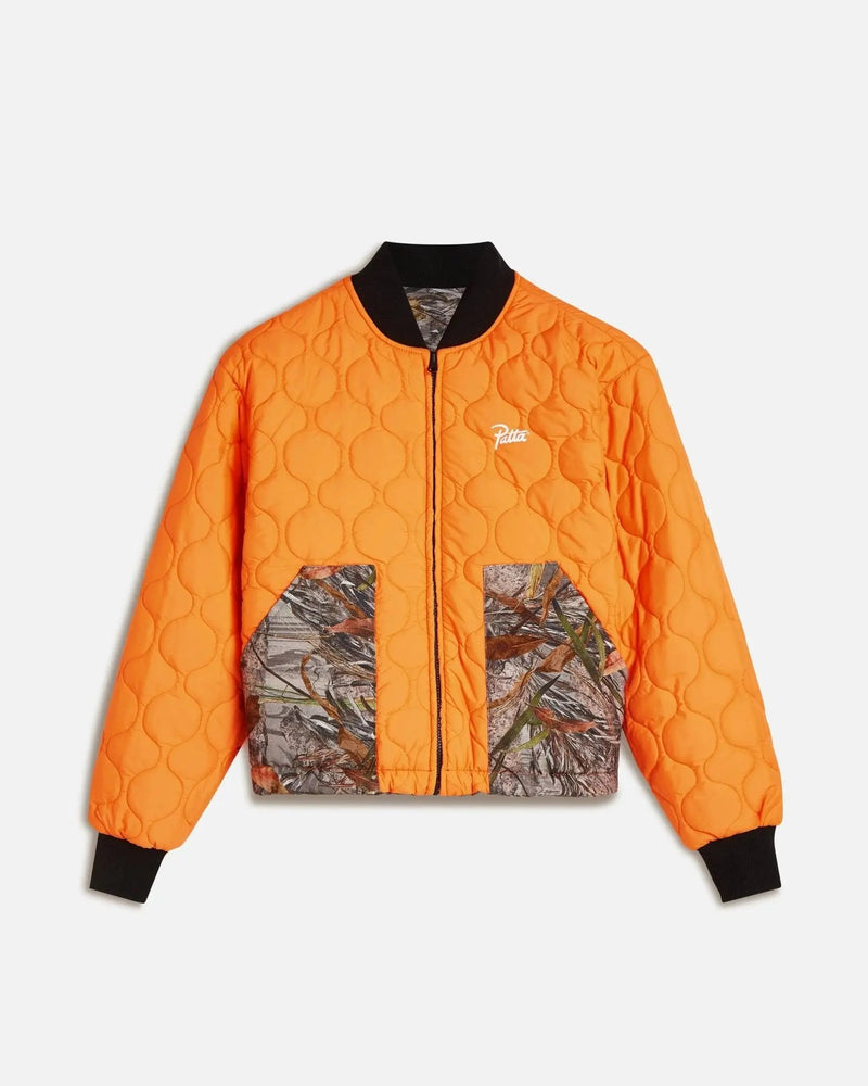 Patta Nature Print Reversible Canvas Bomber Jacket (Nature Print) - Patta