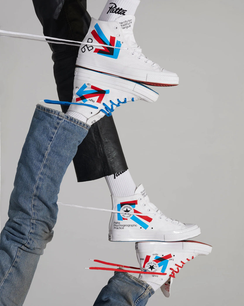 Patta x Experimental Jetset Converse Chuck 70 (White/Fiery Red/Diva Blue) Patta x Converse
