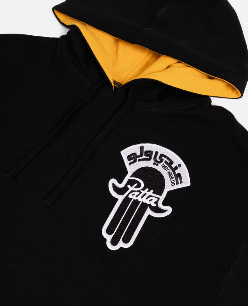 Patta x Andy Wahloo (Hassan Hajjaj) Full Length Hooded Sweater (Black) - Patta