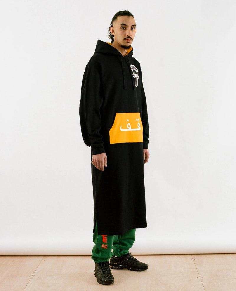 Patta x Andy Wahloo (Hassan Hajjaj) Full Length Hooded Sweater (Black) - Patta