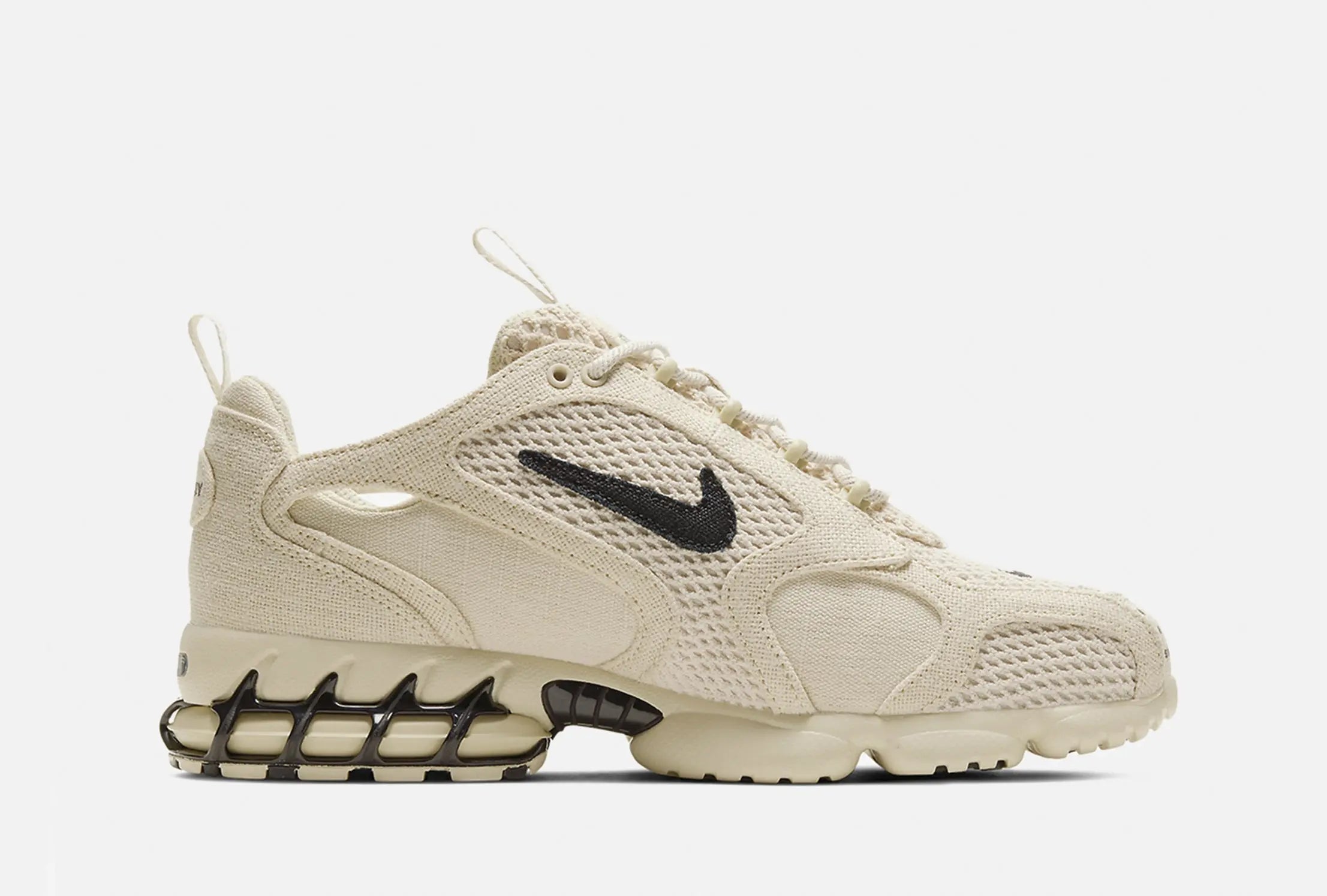 Stüssy x AIR Zoom SPIRIDON CG 2 (Fossil/Black-Fossil) - Patta