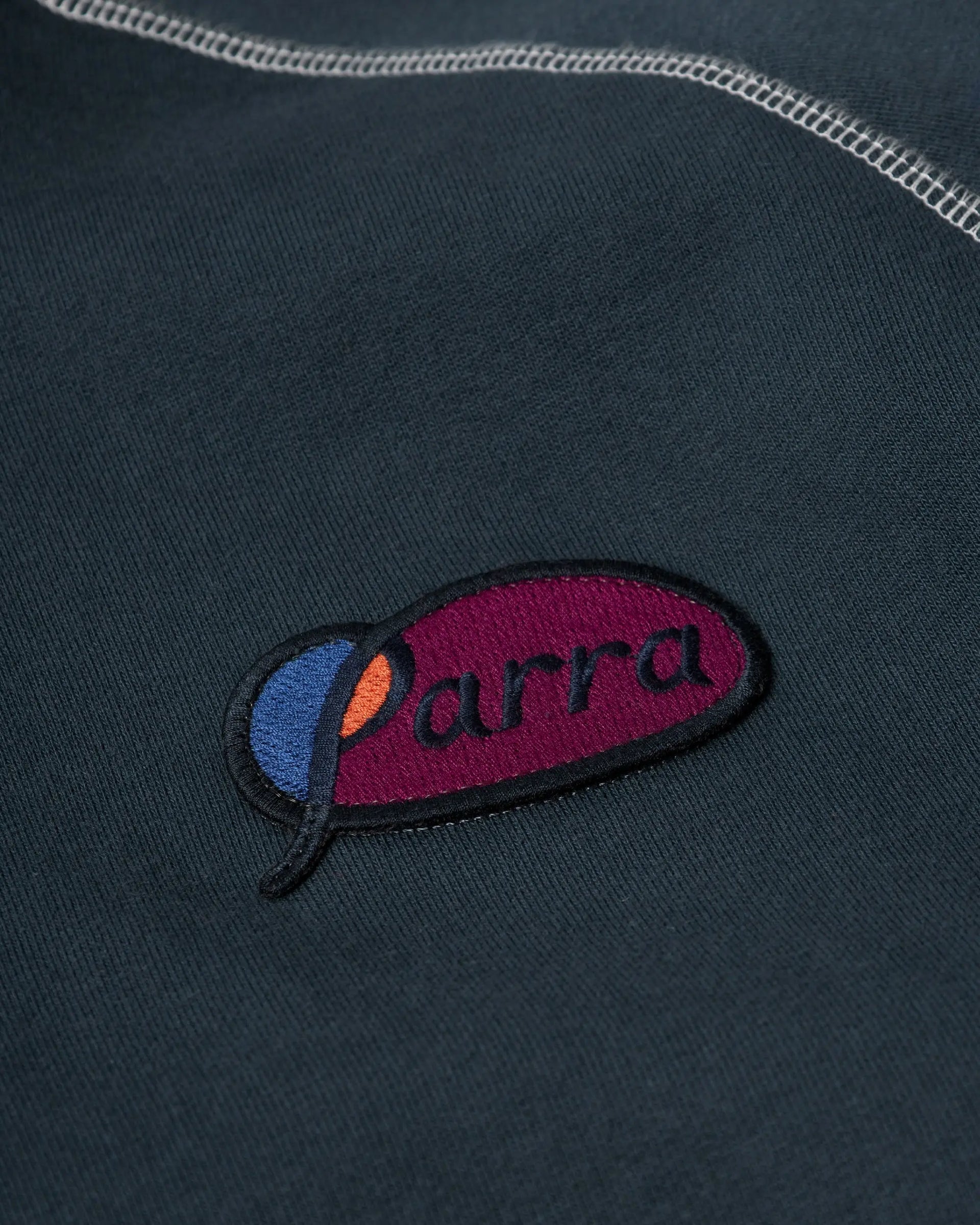 byParra Circled Script Logo Hooded Sweatshirt (Dark Blue) ByParra