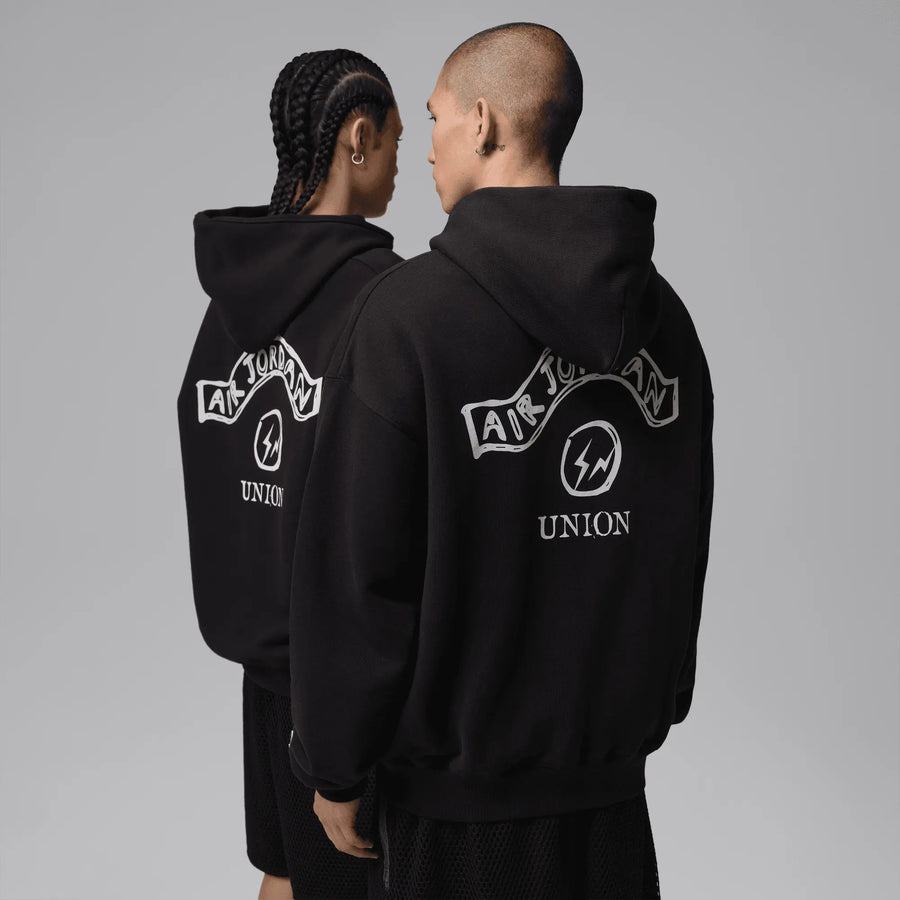 Jordan x Union x Fragment ''Chalk'' Double Zip Hoodie (Black/Sail) Jordan
