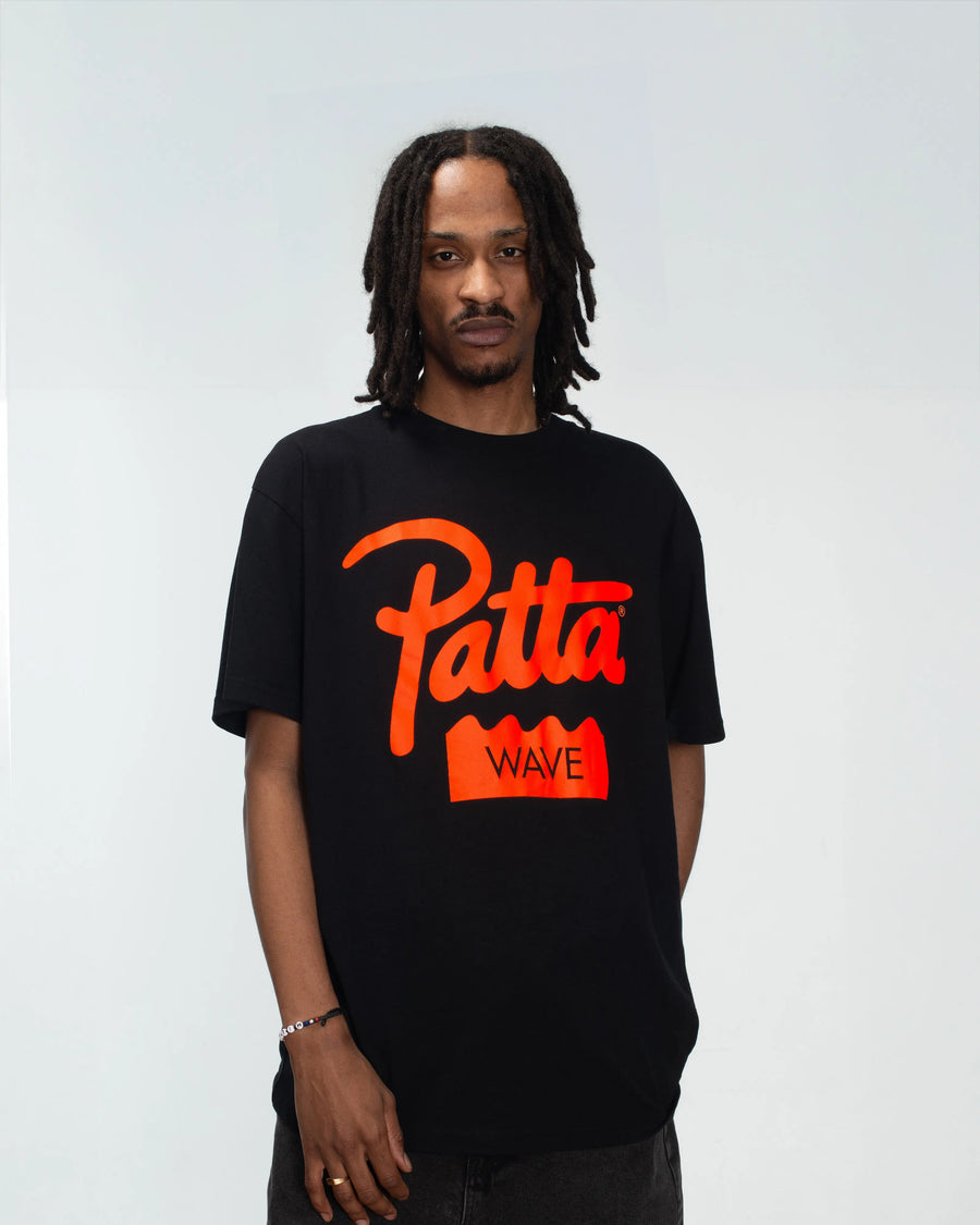 Patta Wave T-Shirt (Black) Patta