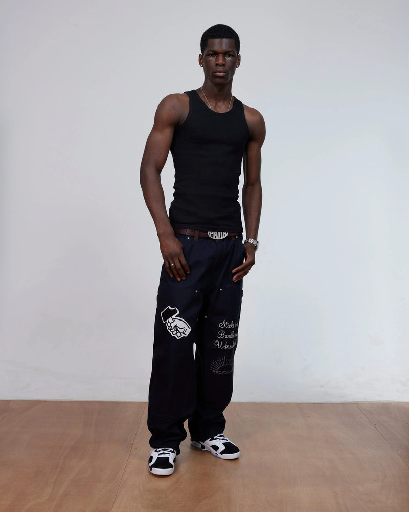 Patta x Carhartt OG Double Knee Pant (Dark Navy) Patta x Carhartt