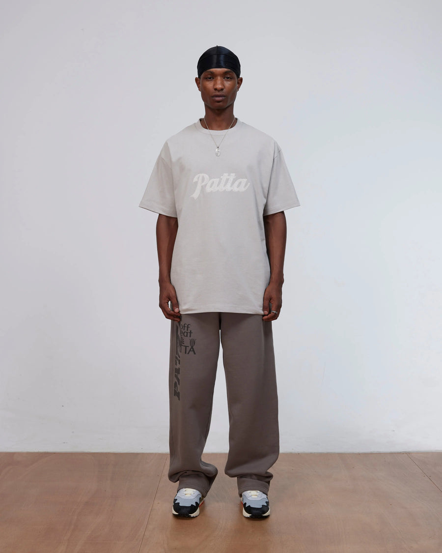 Patta Logo Twill Applique T-Shirt (Flint Gray) Patta