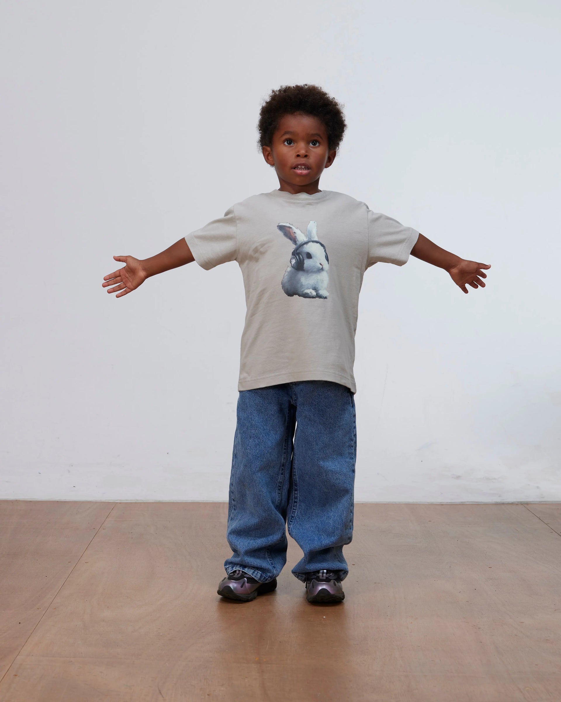 Patta Kids Bunny T-Shirt (Flint Gray) Patta