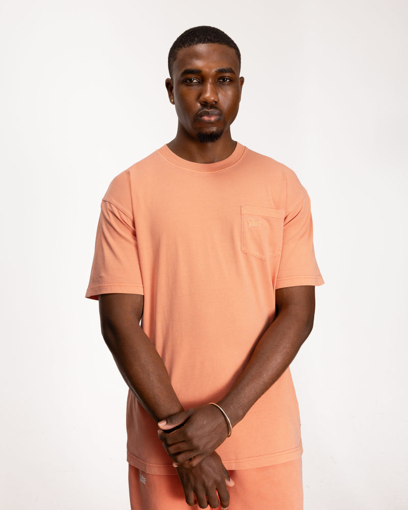 Patta Basic Washed Pocket T-Shirt (Melon)