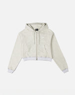 Patta Femme Lounge Zip-Up Hooded Sweater (Light Melange Grey)
