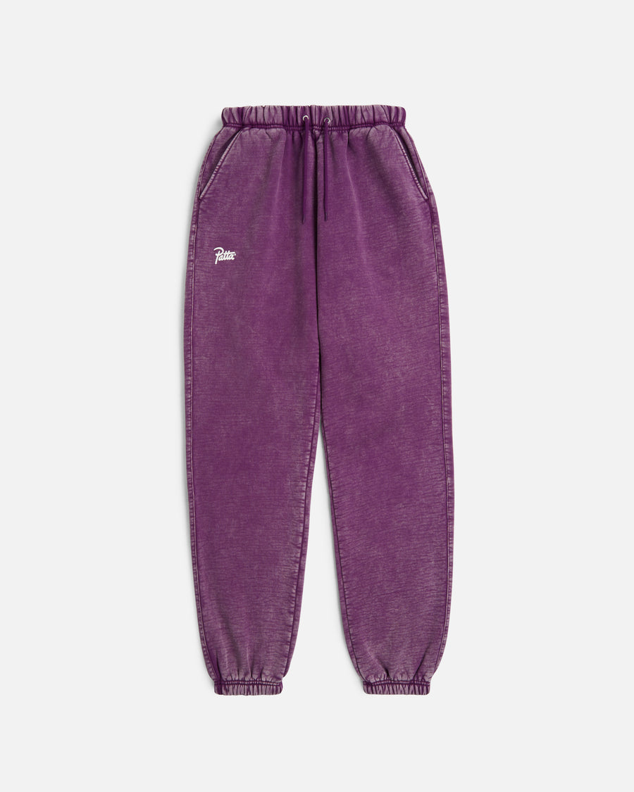 Patta Femme Acid Wash Jogging Pants (Dark Purple )