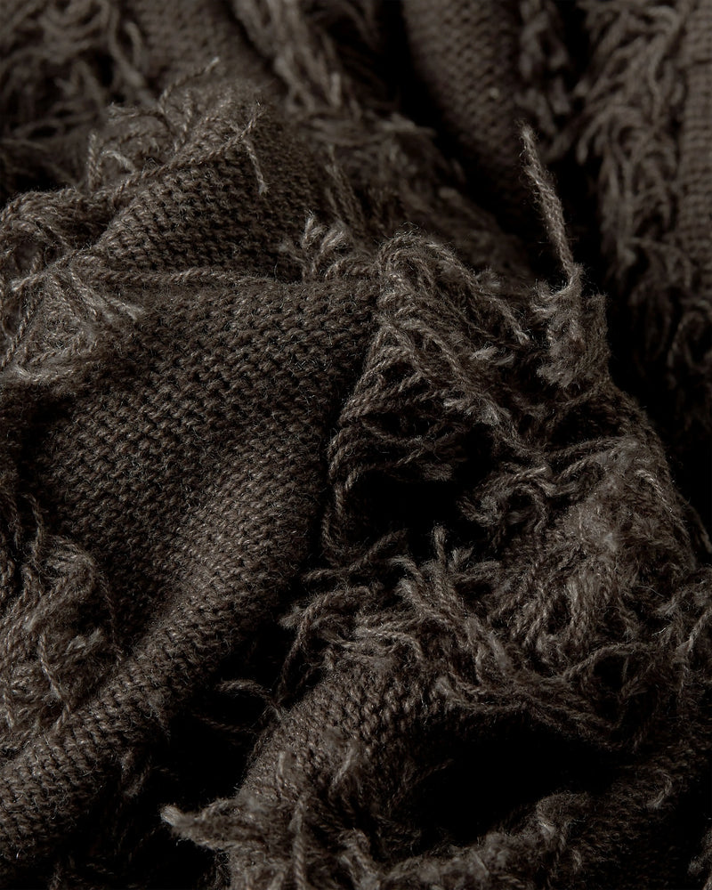 Patta Fringed Knitted Cardigan (Moonless Night) Patta