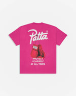 Patta Protect Yourself T-Shirt (Ibis Rose) Patta