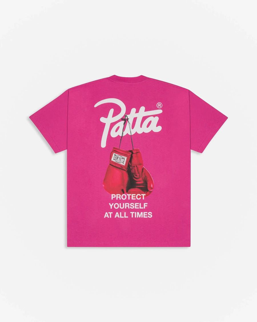 Patta Protect Yourself T-Shirt Ibis Rose (EA) Patta