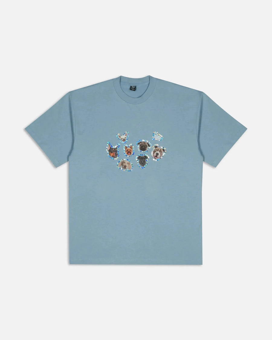 Patta Dogs T-Shirt Dusty Blue (EA) Patta