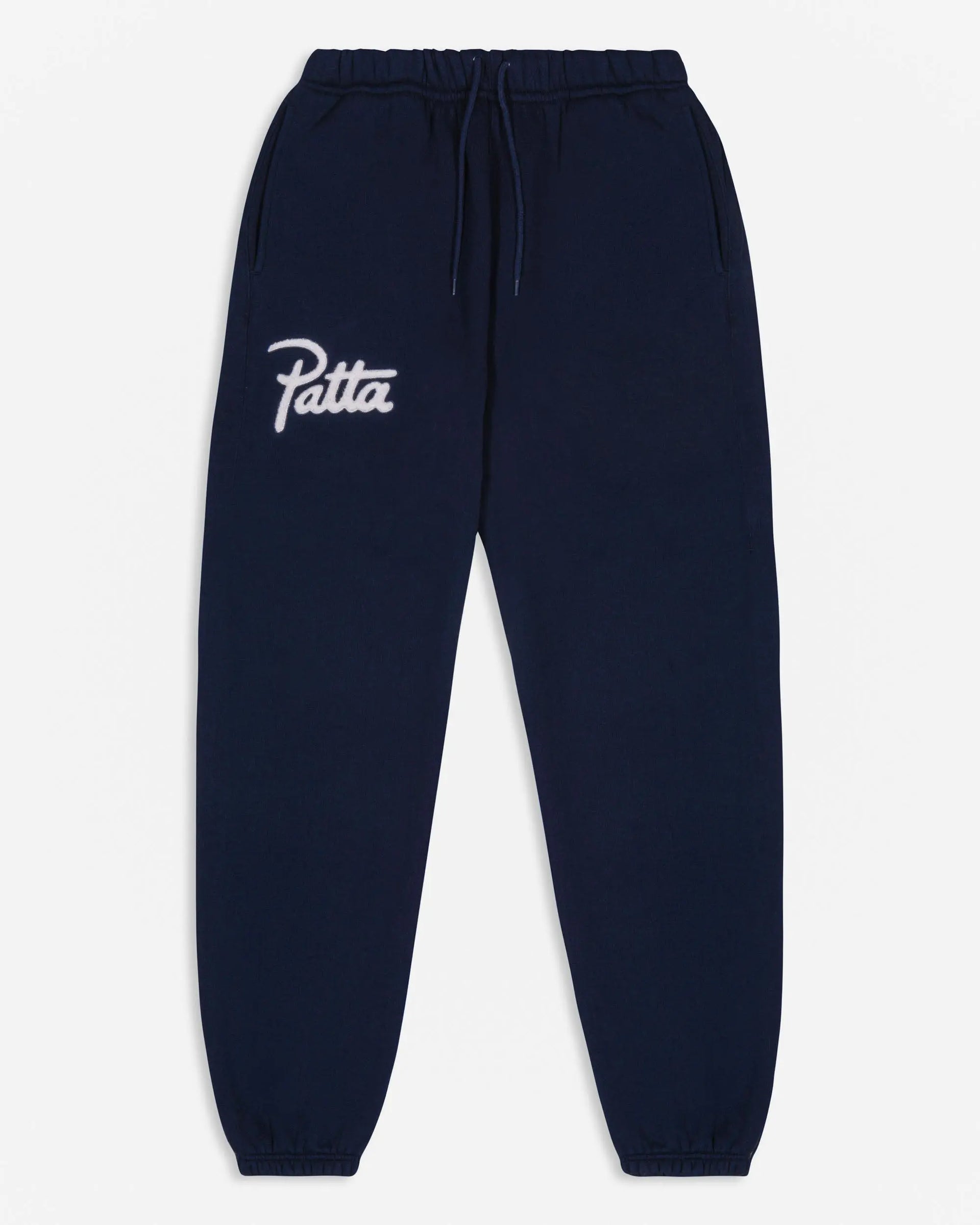 Patta Chenille Logo Jogging Pants (Black Iris) Patta