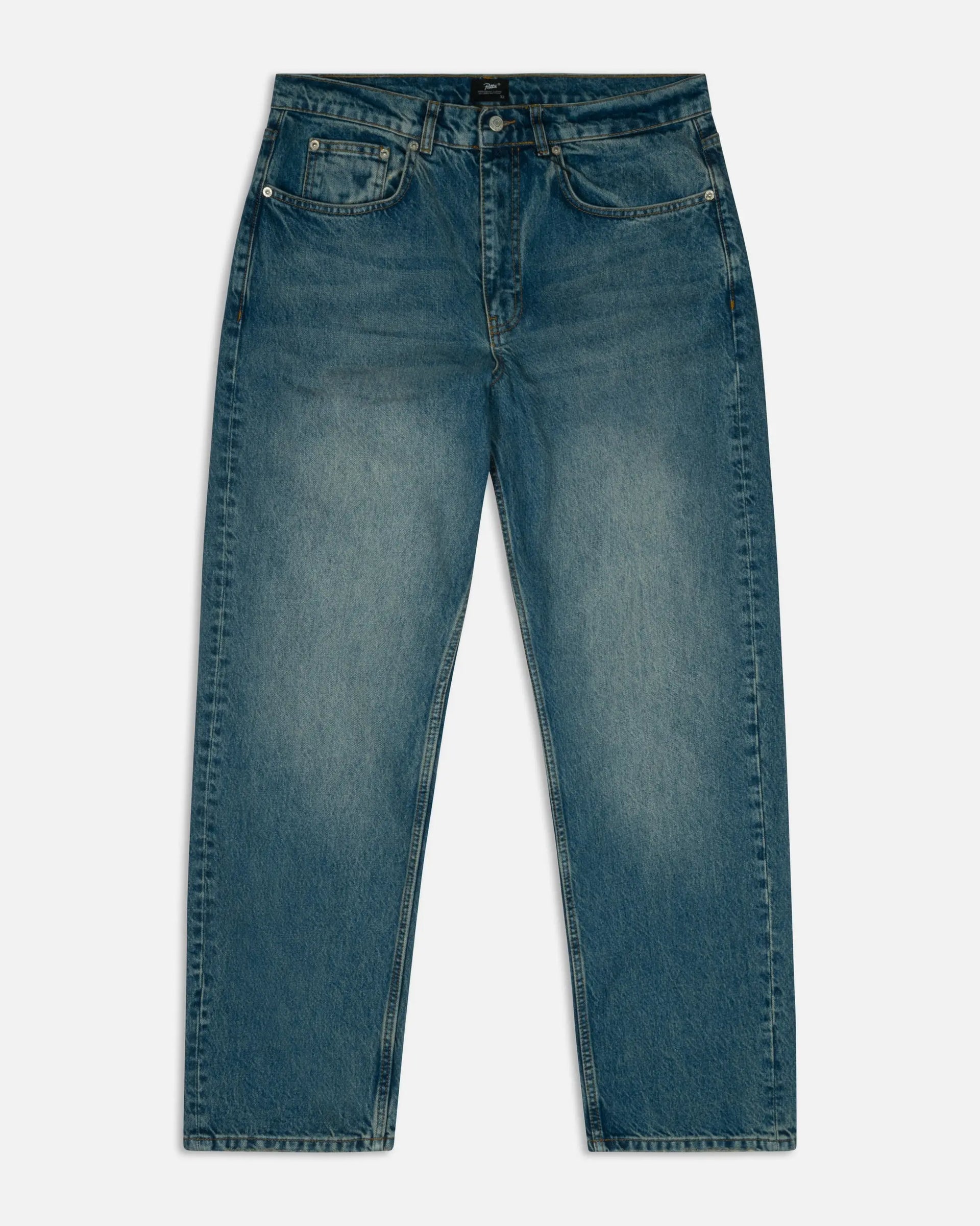 Patta Dirty Whiskers Denim Pants (Sandwashed Light Blue Denim) Patta