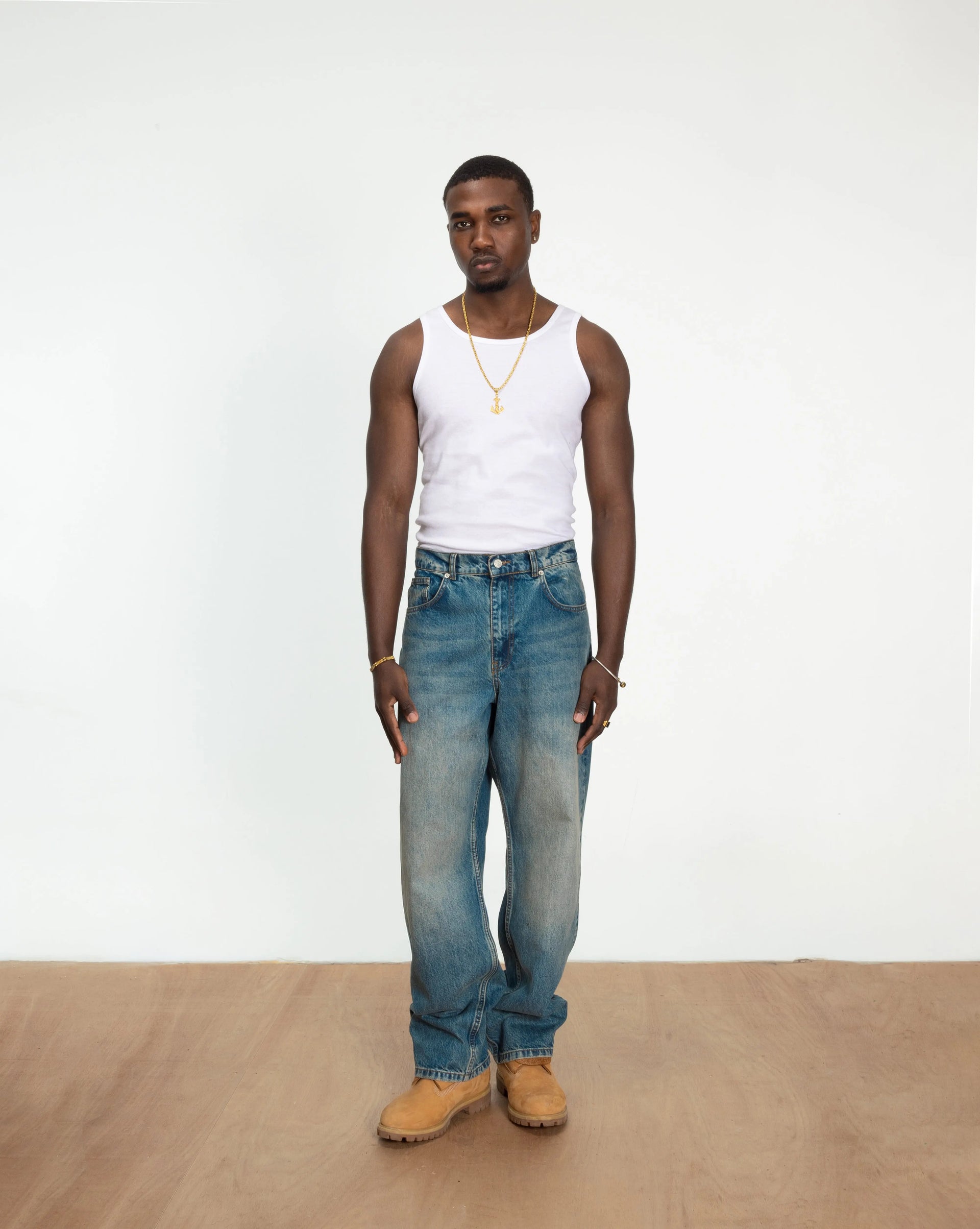 Patta Dirty Whiskers Denim Pants (Sandwashed Light Blue Denim) Patta