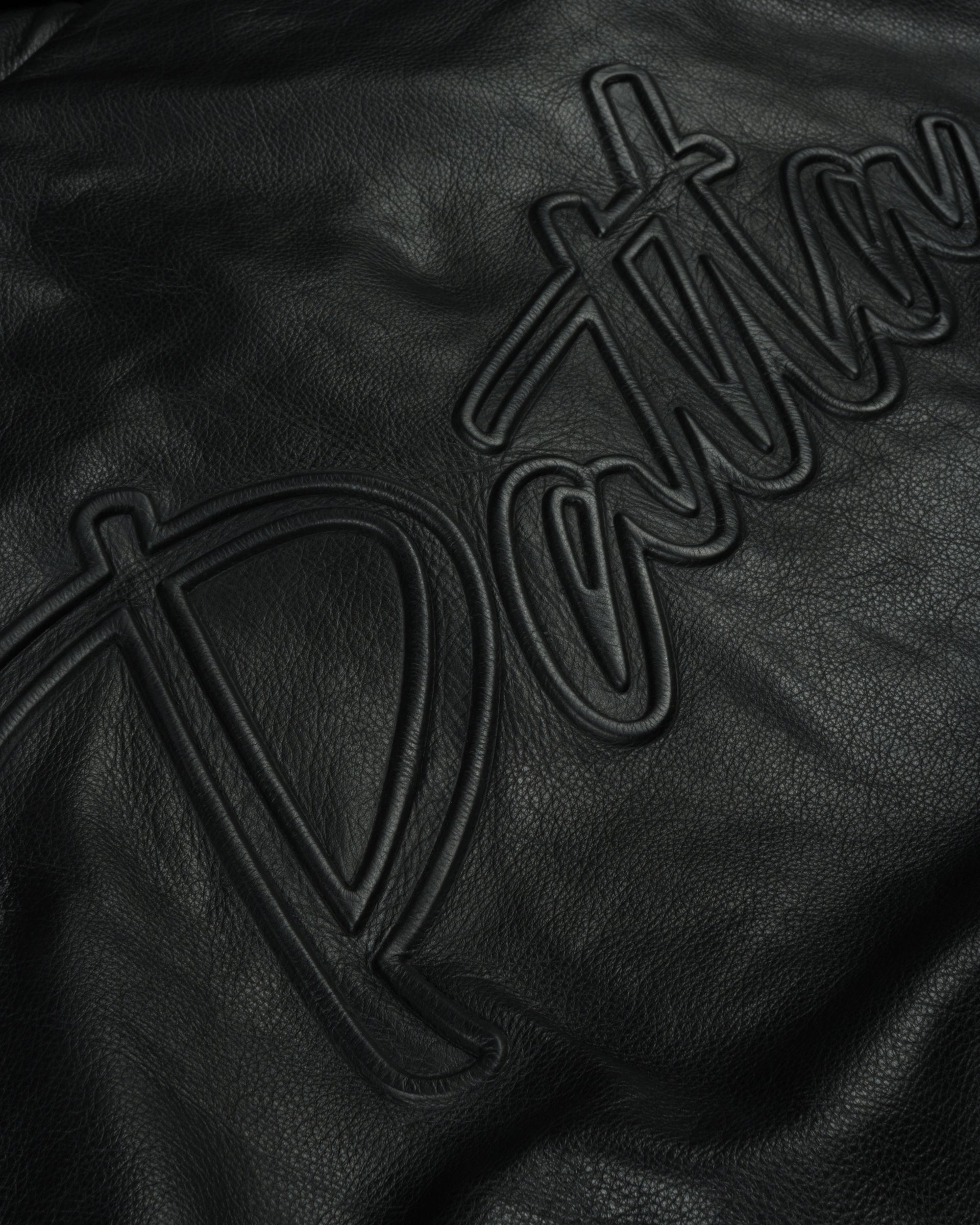 Patta Leather Bomber Jacket (Black)