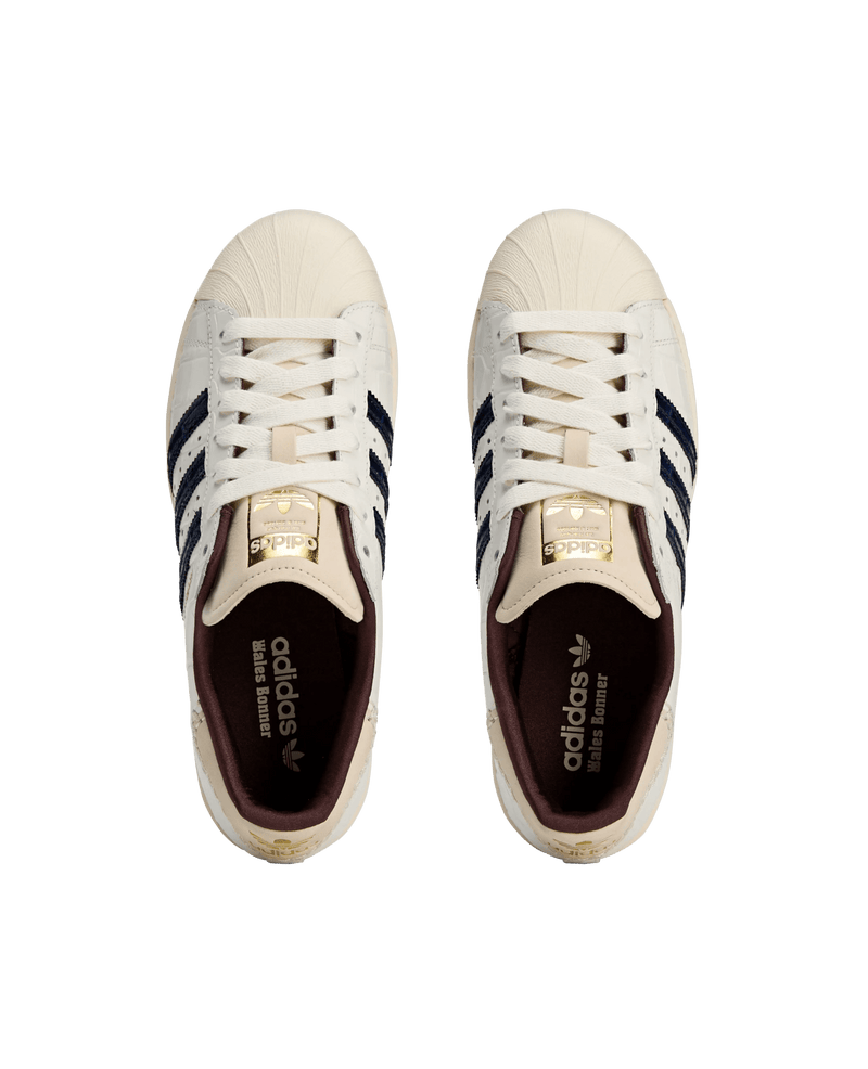 Adidas Wales Bonner Superstar (Wonder White/Collegiate Navy/Night Red) - Patta