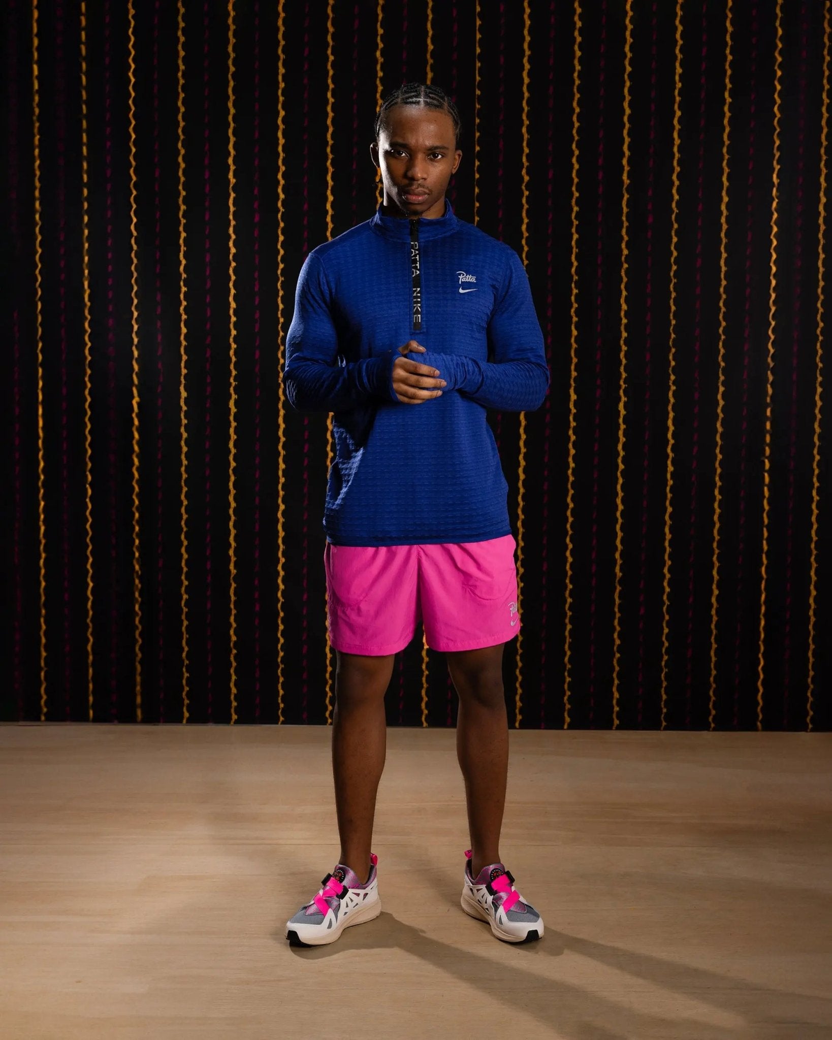 Nike x Patta Running Team Half - Zip Longsleeve (Deep Royal Blue) - Patta