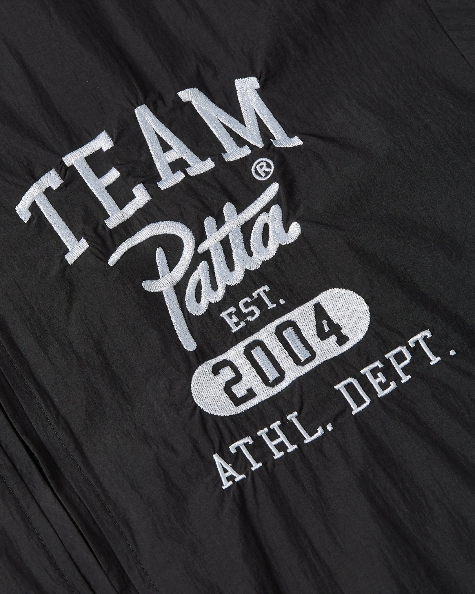 Patta Athletic Nylon Track Jacket (Black) - Patta