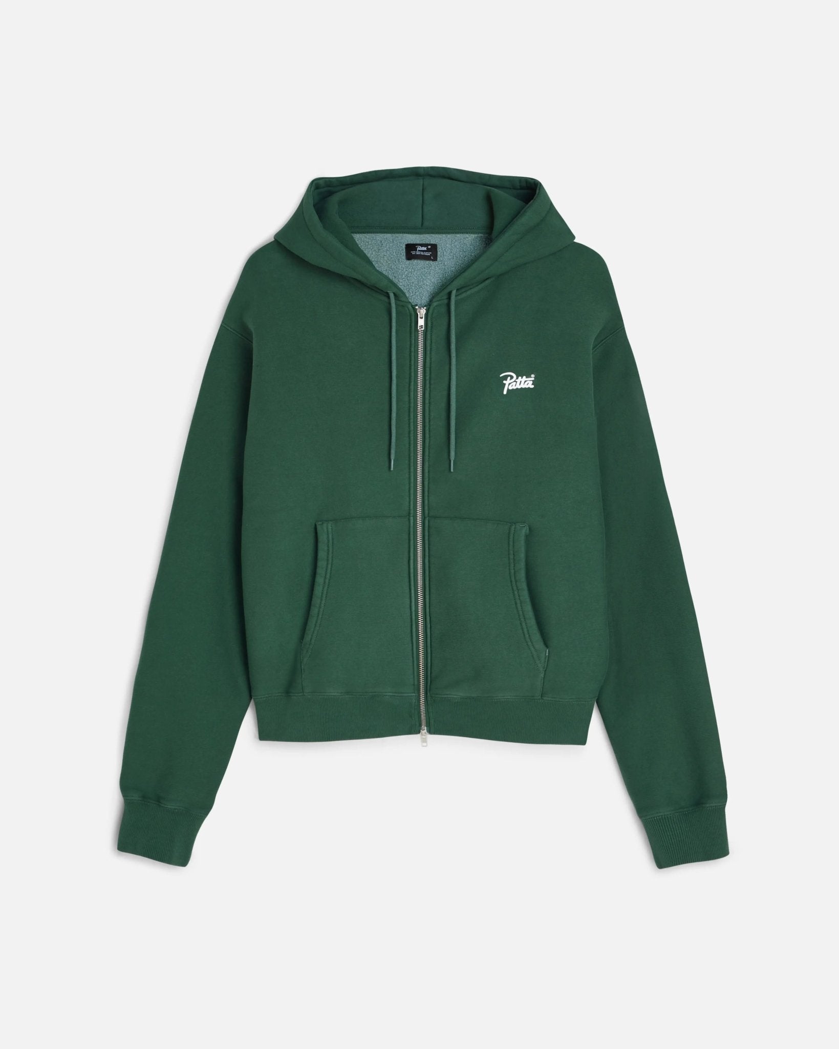 Patta Classic Zip Up Hooded Sweater (Bistro Green) - Patta