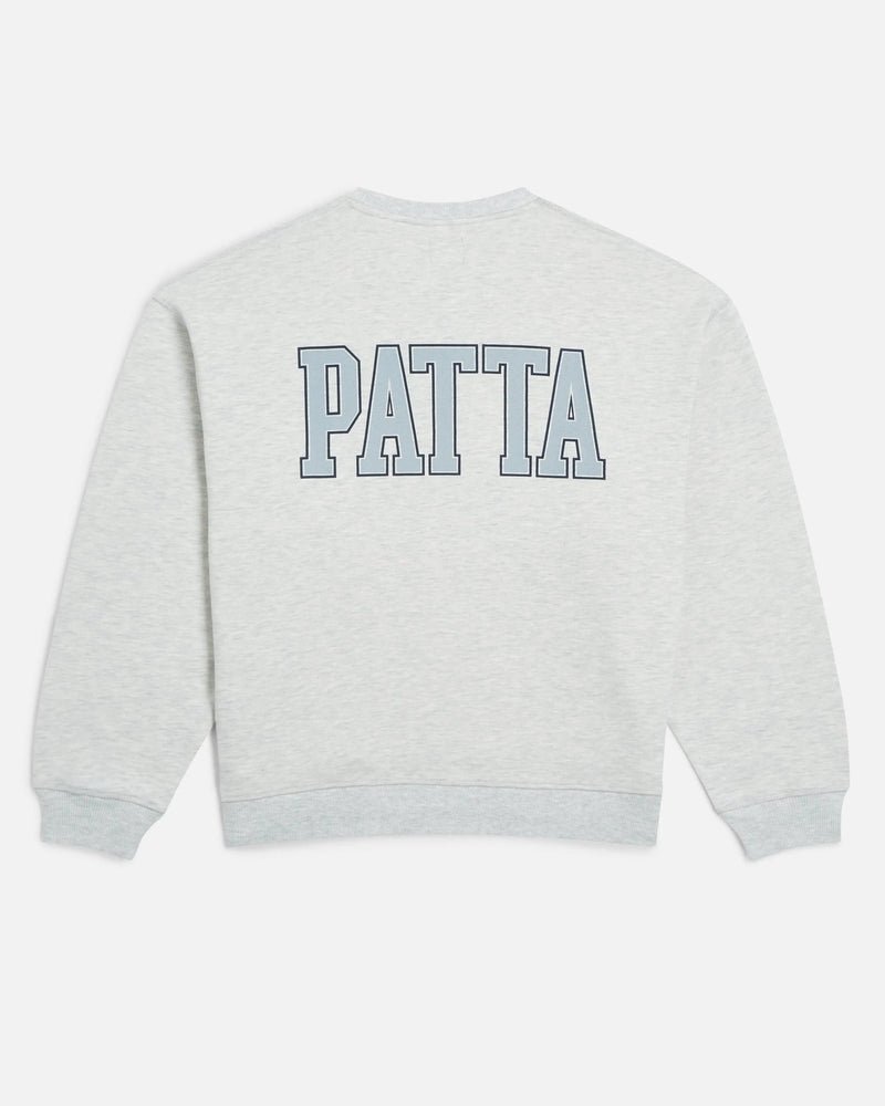 Patta Marina Crewneck Sweater (Light Grey Melange) - Patta