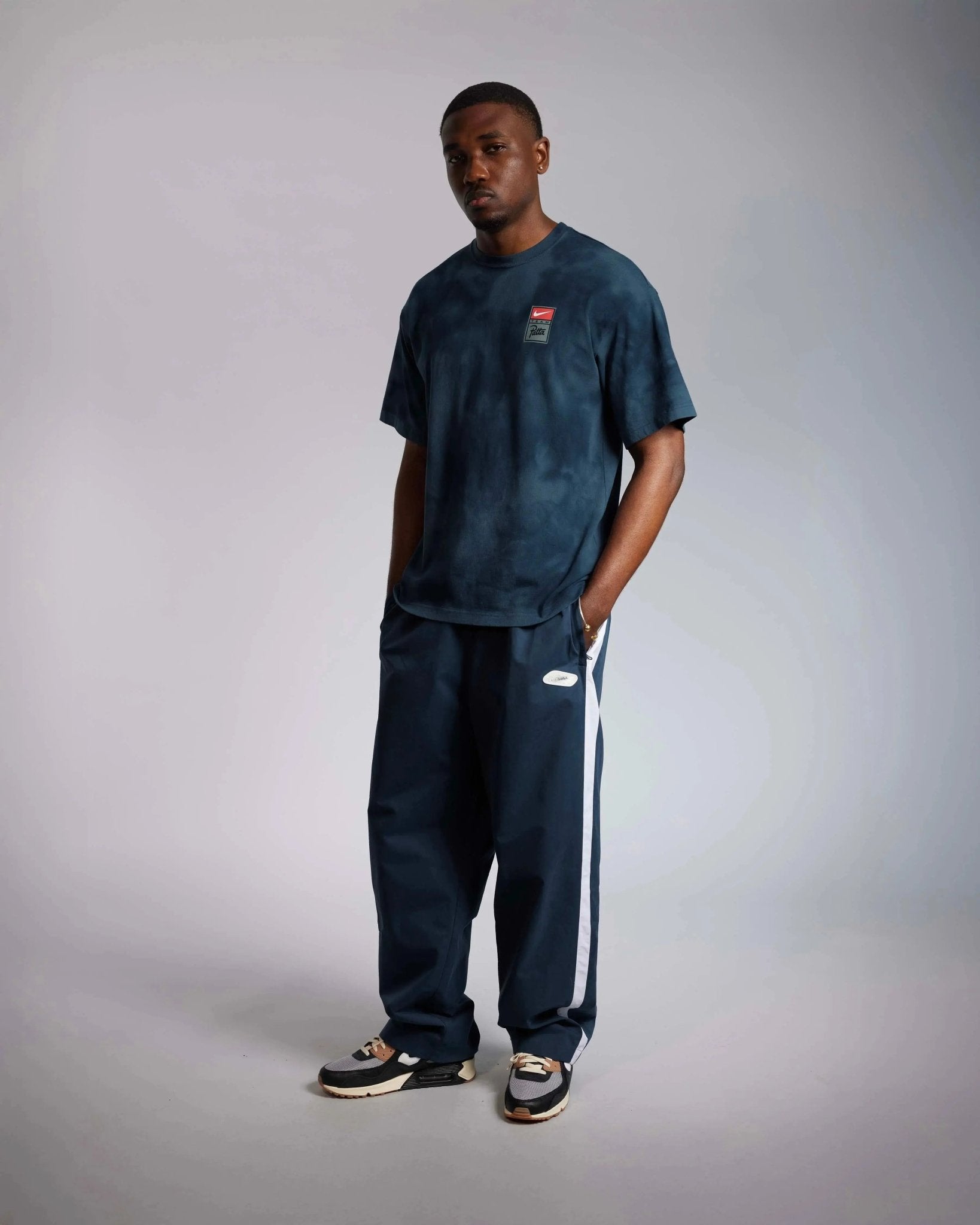 Patta x Nike NRG T-shirt GX Washed (Squadron Blue/Deep Ocean/Dark